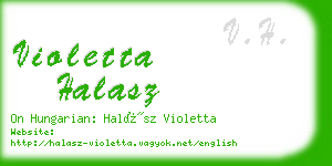 violetta halasz business card